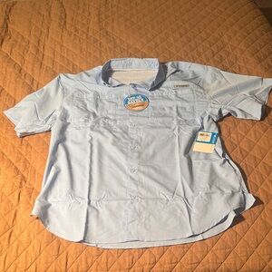 Columbia PFG Men's Sky Blue Fishing Shirt
